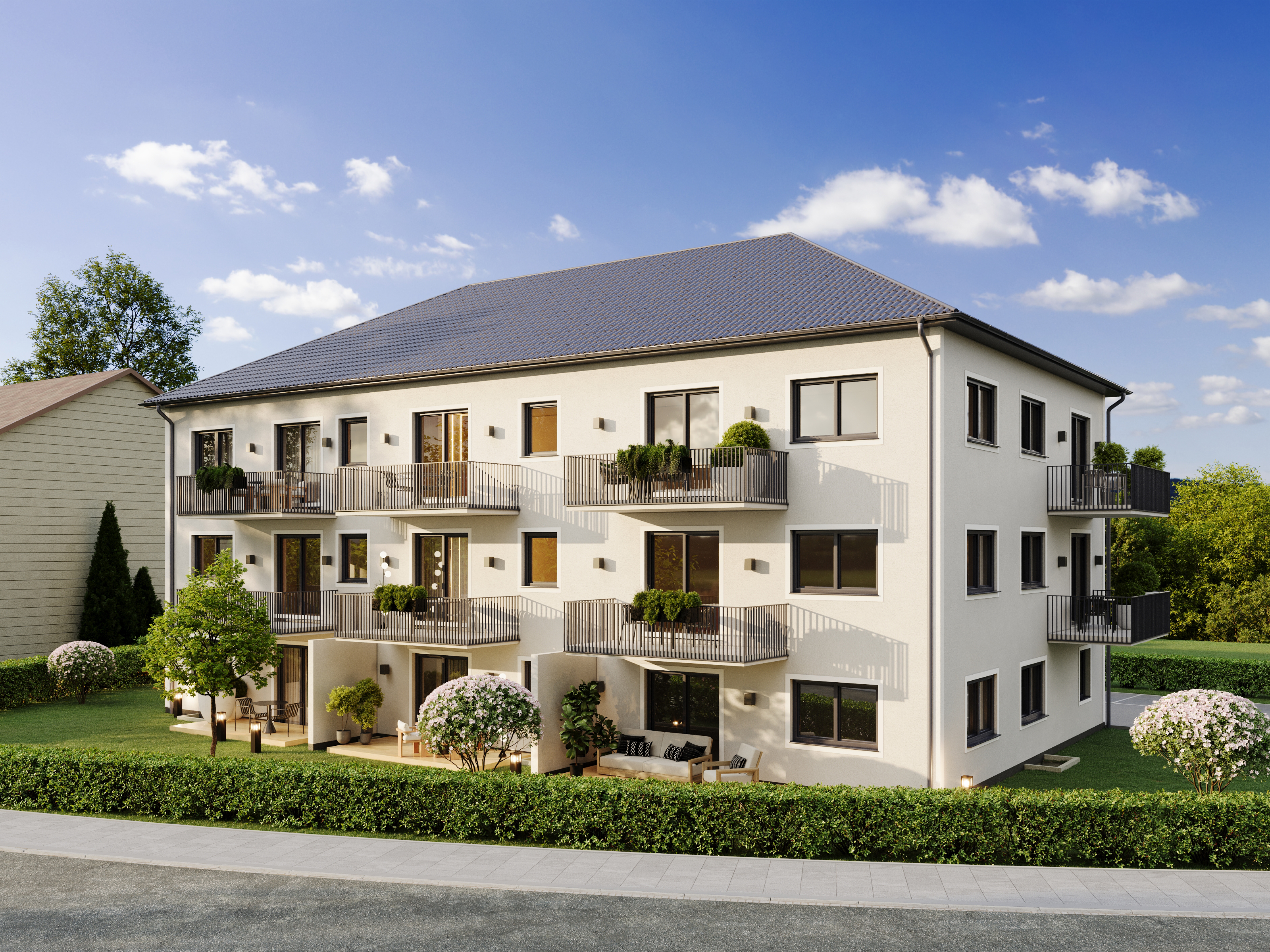 Watzmann 13 mit Terrassen und Garten